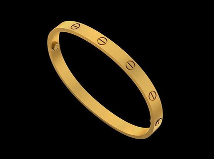 boulon bracelet métallique or argent platine femme homme vis bijoux bracelets 3d print model - Mito3D