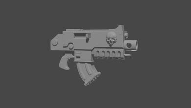 peneira arma fogo martelo guerra pistola mmorpg canhão mmo rifle 40k jogos brinquedos 3d print model - Mito3D