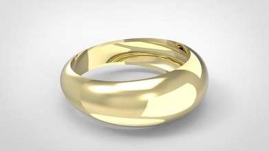 Bombe anel ouro joalheria jóia jóias moda esterlina imprimível platina prototipagem prata branco argolas brilhante diamante noivado beleza roupa 3d print model - Mito3D