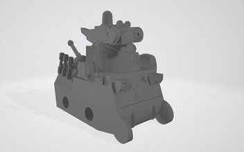 Bonapart anime tank polis model fanart masamune hobi kendin yap 3d print model - Mito3D