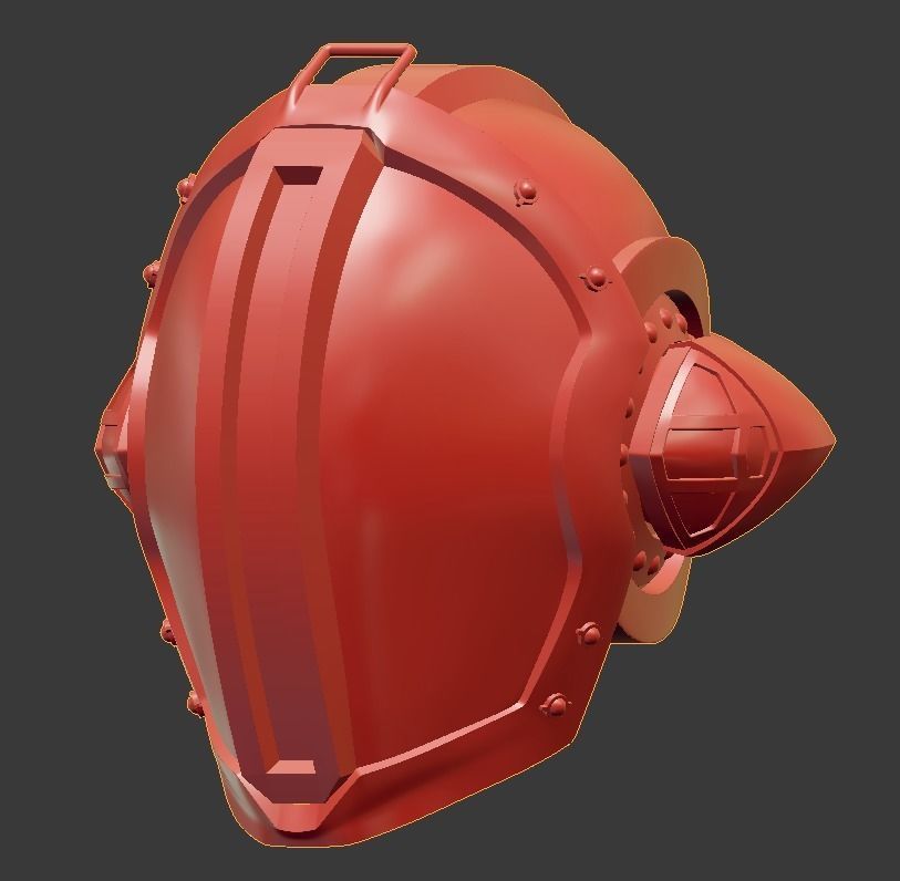 escravizado capacete in abismo 3d impressão imprimível jogos brinquedos 3D print model - Mito3D