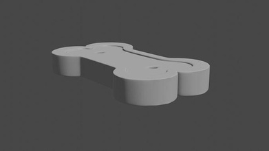 os collier chien 3dprint animal mammifère bracelet nature vêtements mode 3d print model - Mito3D