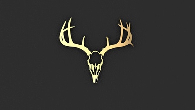 bone collector buck skull jewelry hunting hunt animal skeleton free stag pendants 3d print model - Mito3D