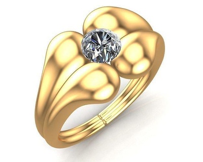 osso ouro diamante anel joalheria prata personagem esqueleto argolas jóia jóias modelos 3d print model - Mito3D
