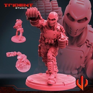 kemik çaprazı Sanat heykel kahraman minyatürler oyuncaklar heykeller 3d print model - Mito3D