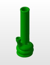 bong dritto acqua tubo dell'acqua ganja fumo erba canapa marijuana meditazione fumare hash passatempo fai 3d print model - Mito3D