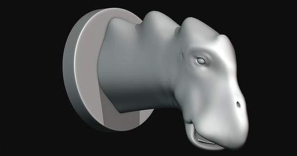 bonitasaura cabeça dinossauro impressão 3d modelo imprimível arte esculturas 3d print model - Mito3D