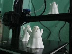 boo fantasma Halloween spaventoso carina giocattoli arte portachiavi cartone animato decorazione Stampa pronto 3dmodel 3dprintable Giochi 3d print model - Mito3D