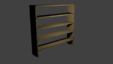 book case house bookcase rakbuku furniture holebothside simple other 3d print model - Mito3D
