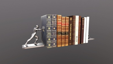 book holders art books design interior render shelf sculptures 3d print model - Mito3D