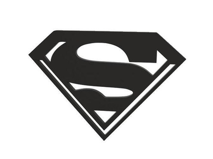 bookmark superman logo sticker 3d print printing office home house kitchen dining 3d print model - Mito3D