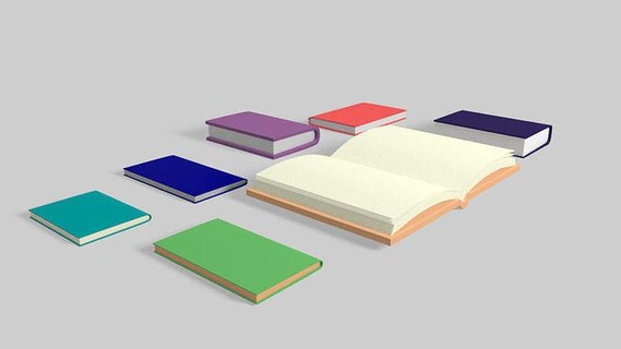 books notebook hardback book notebooks games toys game design art bookstore house 3d print model - Mito3D