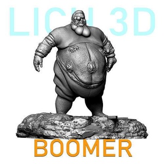 boomer - left 4 dead- stl dead sci fi scifi creature monster game zombie apocalypse survival multiplayer horror infected mutation post apocalyptic games toys 3d print model - Mito3D