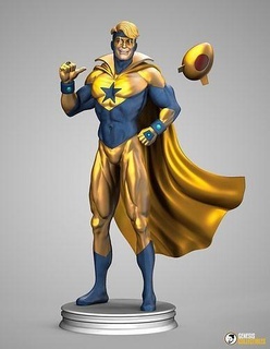 yükseltici altın güçlendirici heykel şekil kahraman dc DC Çizgi Romanları batman titanlar genç adalet lig gelecek erkek anatomi Sanat heykeller 3d print model - Mito3D