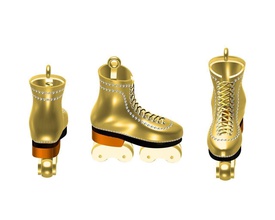 booten hängend mina schmuck mode schönheit tragen schuhwerk silber sandale gold stil anhänger 3d print model - Mito3D