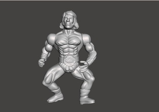 bootleg galaxy fighter warrior 2 bootle motu skeletor heman barbarian games toys 3d print model - Mito3D