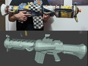 confini 2 kerblaster leggendario coppia fucile borderlands2 cosplay pistola giocattolo 3dprint 3d stampa Giochi giocattoli 3d print model - Mito3D