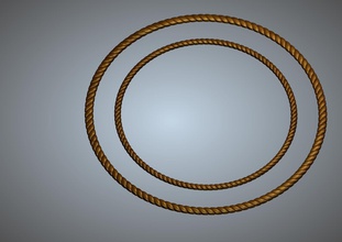 border art shape wire artcam cable modern diamond ring coins badges 3d print model - Mito3D