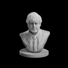 boris johnson heykel sanat mermer vesika adam eski siyaset insan baş insanlar karakter minyatür heykelcik vücut heykeller birleşik krallık kraliçe büyük britanya londra 3d print model - Mito3D