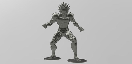 stravagante punch uomo film fantasia azione avventura Giochi carattere figura giocattoli stampabile arte sla stampante supereroe manga eroe 3d print model - Mito3D