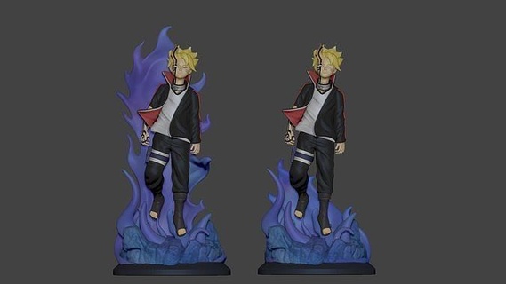borushiki Naruto Boruto sasuke jouets Jeux shippuden Kakashi personnage anime sculptures figure Shinobi 3d print model - Mito3D