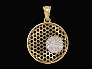 bosa diamond pendant 936 jewelry fashion accessories gold woman women design pendants 3d print model - Mito3D