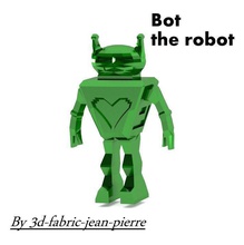 bot robot maison caractère le l'avenir gundam de la fiction futuriste sci fi gratuite bureau ornement imprimable soutien drôle décoration 60 décor 3d print model - Mito3D