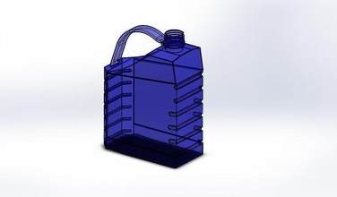 botella 5 iluminado beber plastico alcohol vino Ciencias Ingenieria 3d print model - Mito3D
