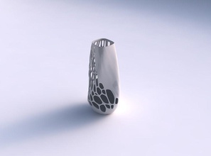 largo vaso elica organico reticolo solido casa arredamento 3d print model - Mito3D