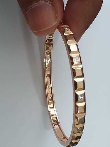 boucheron quatre clou de paris jewelry one design bracelet printable gold luxury bracelets 3D print model - Mito3D