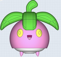 bounsweet frutta pokemon giocattolo modello giochi giocattoli 3d print model - Mito3D