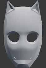 generosidad cazador gato máscara 3d impresión casco timón juegos juguetes 3d print model - Mito3D