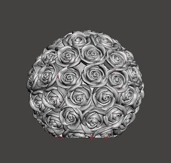 mazzo Rose fiori amore regalo rosa stampabile pianta fiore vaso arredamento foglia decorazione generale Casa 3d print model - Mito3D