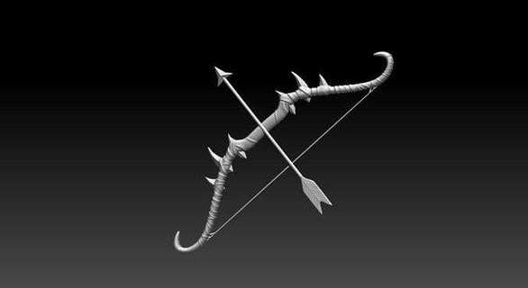 arco seta tribal Guerreiro zbrush 3dprint 3dsculpting arte esculturas 3d print model - Mito3D