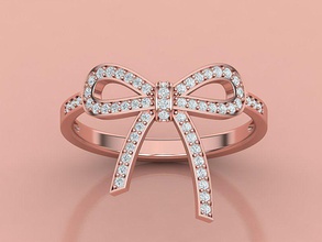 arco nudo diamante anillo imprimible 3dmodel oro joyería joya estados unidos canadá israel europa delicado 3d anillos brillante asia plata canalla lujo 3d print model - Mito3D