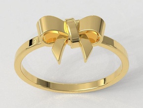 arco nudo anillo anillos oro joyería joya plata cuerda tela tejido adolescente moda imprimible Moda 3d print model - Mito3D