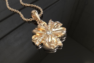arco pendente c0 3010090 argento oro gemme gemma ricciolo nastro zircone fidanzata catena sospeso nodo gioielleria ciondoli 3d print model - Mito3D
