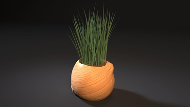 bow planter art 3d printer decor decoration general pot vase interior other design houseware 3d print model - Mito3D