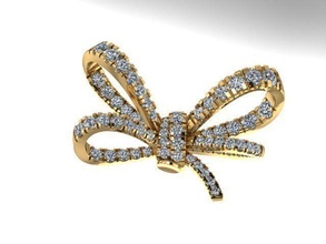 arc attacher boucle d'oreille luxe platine bijoux gemme imprimable diamant moderne brillant mode engagement or anneaux beauté crabe boucles d'oreilles 3d print model - Mito3D