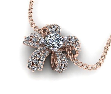 bow tie pendant m419 pendants gold diamond silver printable jewel matday trangsuc jewelry platinum gem ring 3d print model - Mito3D