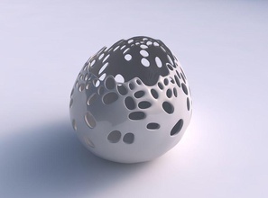 tigela comprimido 2 suave bolha buracos casa decoração 3d print model - Mito3D