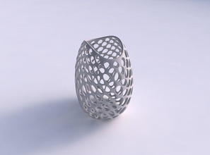 bowl compressed bubble grid lattice house decor 3d print model - Mito3D
