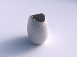 bowl compressed rocky fibers house decor 3d print model - Mito3D