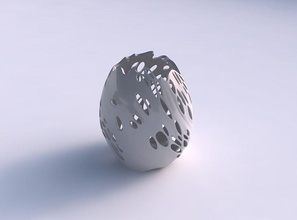 tigela comprimido torcida bolhas de buracos a casa decoração 3d print model - Mito3D