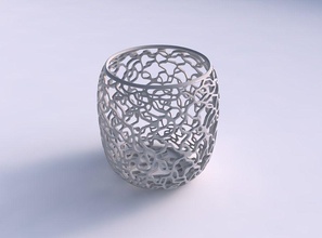 bowl cylindrical entangled lattice house decor 3d print model - Mito3D