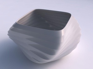 bowl helix curved horizontal sections house dish decor architectural decoration 3d print model - Mito3D