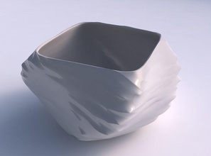 bowl helix Fasern glatt im inneren Haus Schüssel innen Dekor 3d print model - Mito3D