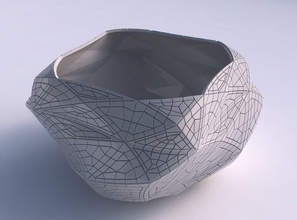 tazón de fuente la hélice fino mosaico placas casa bol bien los platos decoración 3d print model - Mito3D