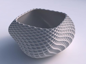 ciotola elica griglia piramides 2 casa arredamento 3d print model - Mito3D