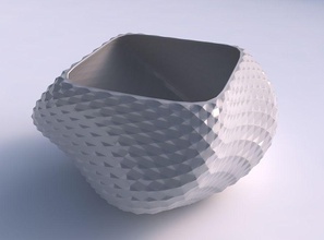 bowl helix grid piramides house decor 3d print model - Mito3D